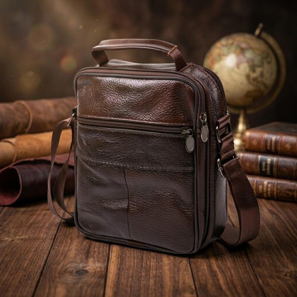 Сумка з натуральної шкіри Vintage 20450 Коричневий
