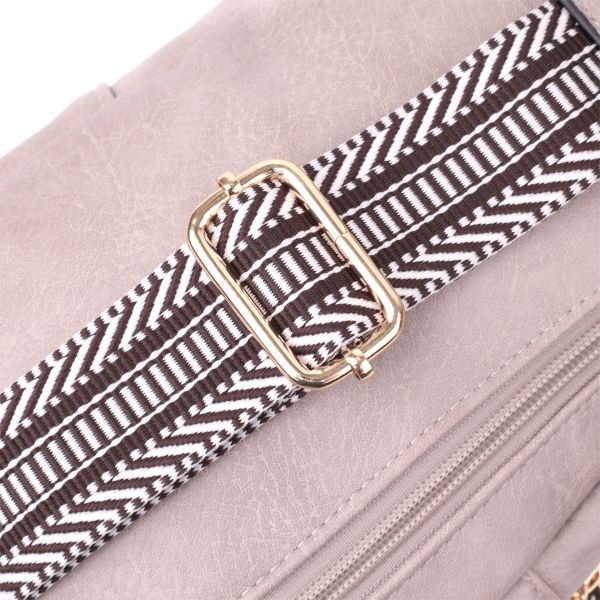 Стильная женская сумка через плечо из экокожи Vintage sale_15119 Бежевый