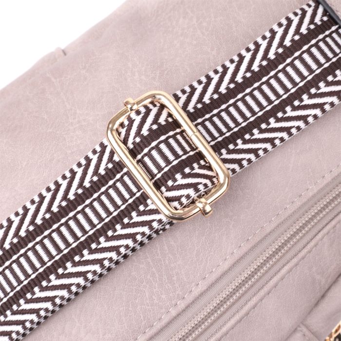 Стильная женская сумка через плечо из экокожи Vintage sale_15119 Бежевый
