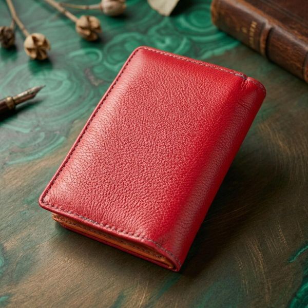 Яркий кошелек для женщин из натуральной кожи ST Leather 22503 Красный