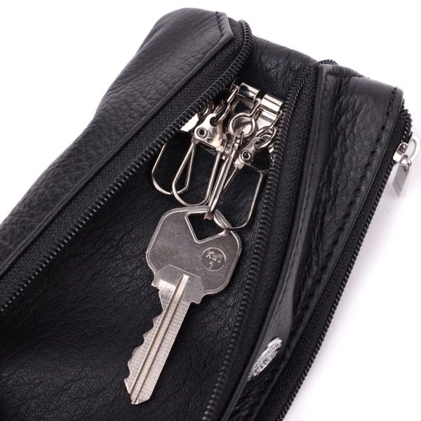 Универсальная ключница из натуральной кожи ST Leather 22511 Черный