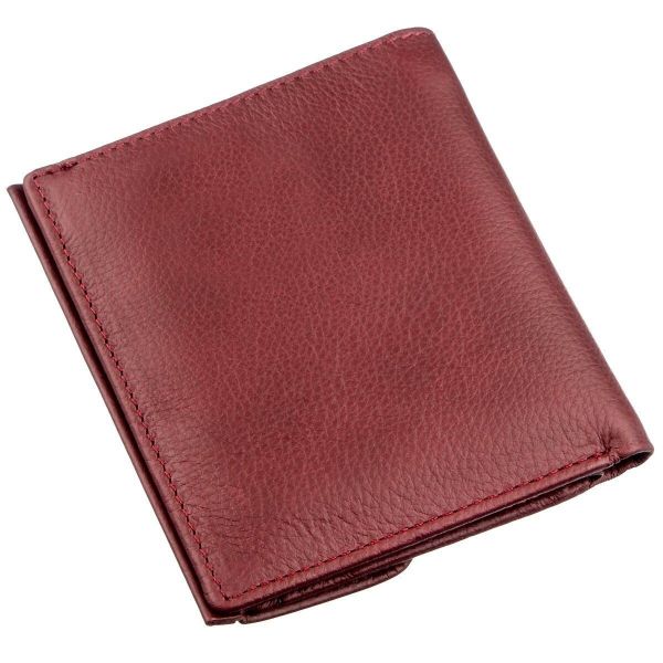 Небольшой женский бумажник с монетницей ST Leather 18920 Бордовый