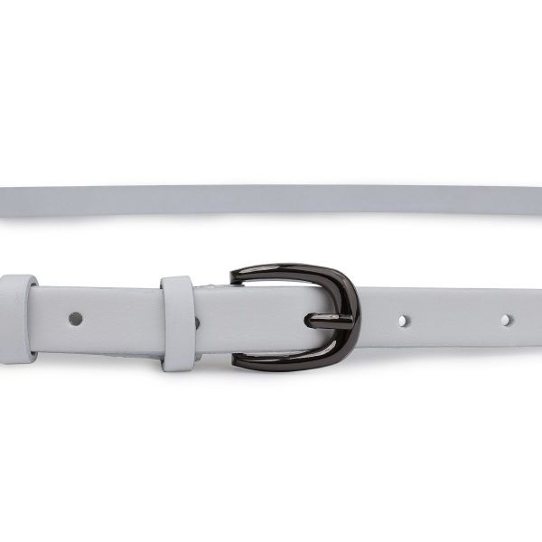 Кожаный женский ремень Vintage 20762 Белый