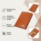 Стильний чоловічий гаманець вертикального формату з натуральної шкіри CANPELLINI 21754 Рудий