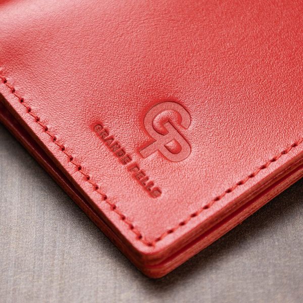 Кожаное женское портмоне GRANDE PELLE 11516 Красный