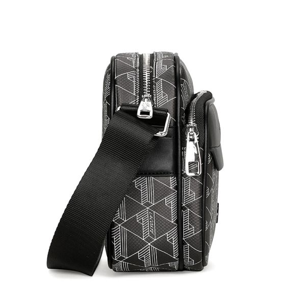 Сумка Lacoste The Blend Monogram чоловіча Black