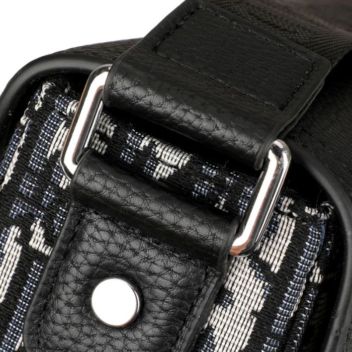 Сумка Dior Saddle Messenger чоловіча Black/Blue