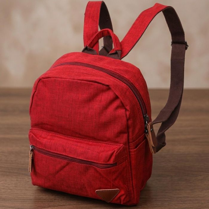 Стильный женский рюкзак из текстиля Vintage 22245 Бордовый