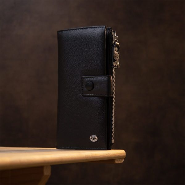 Классический кошелек-клатч ST Leather 19373 Черный