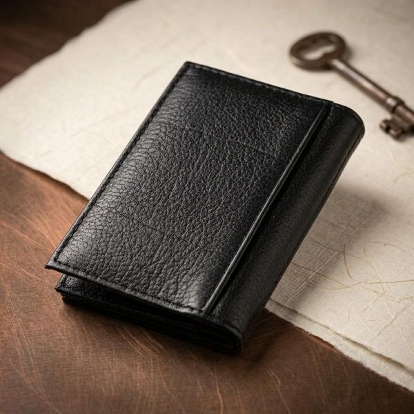 Визитница-книжка ST Leather 19213 Черная