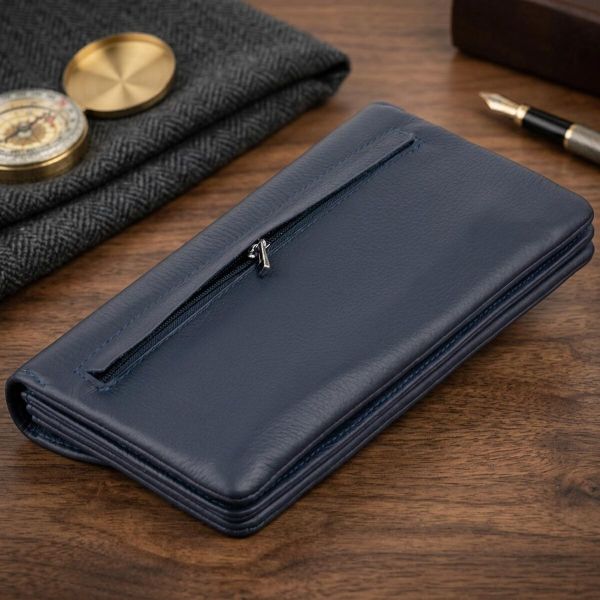 Клатч из кожи женский ST Leather 19317 Темно-синий