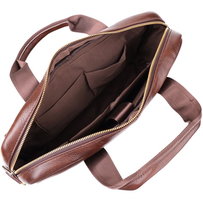 Портфель для мужчин из натуральной кожи Vintage 23040 Коричневый