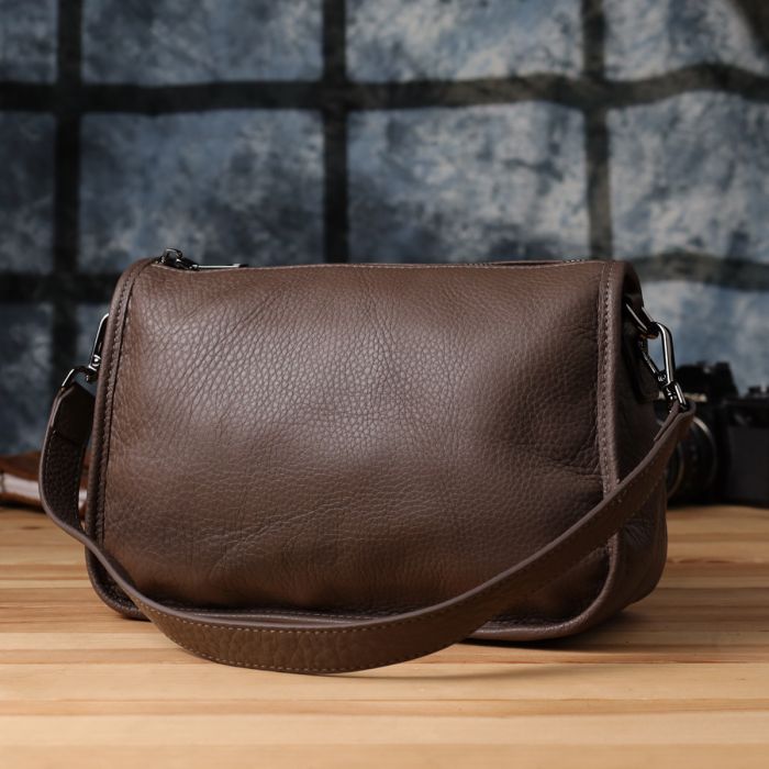 Женская сумка на плечо из натуральной кожи Vintage 23003 Коричневый