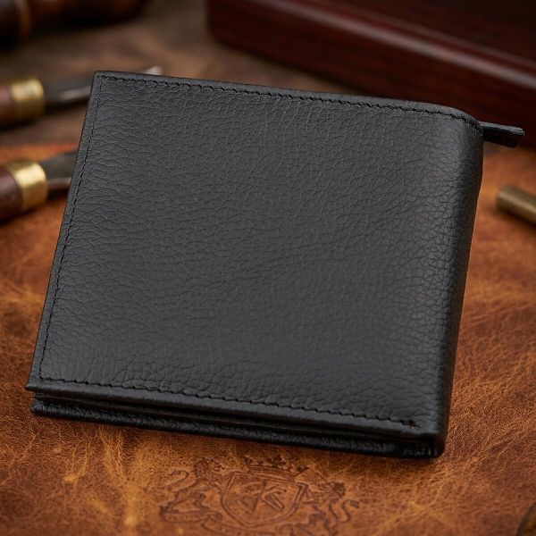 Чоловічий гаманець ST Leather 18343 (ST154) натуральна шкіра Чорний