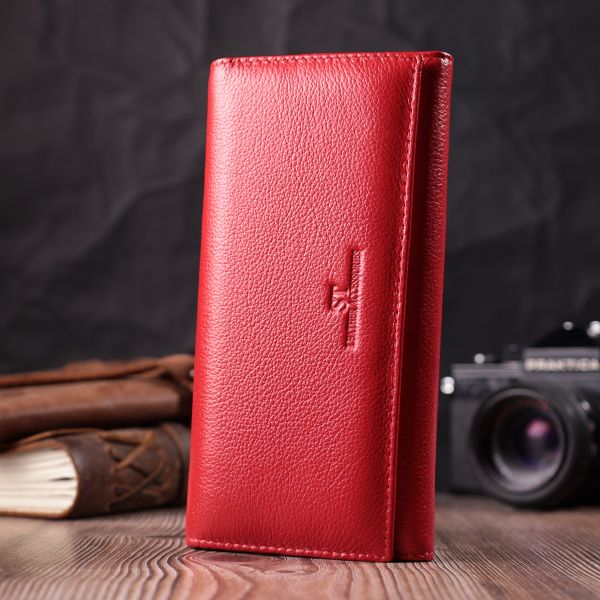 Отменный женский кошелек из натуральной кожи ST Leather 22524 Красный