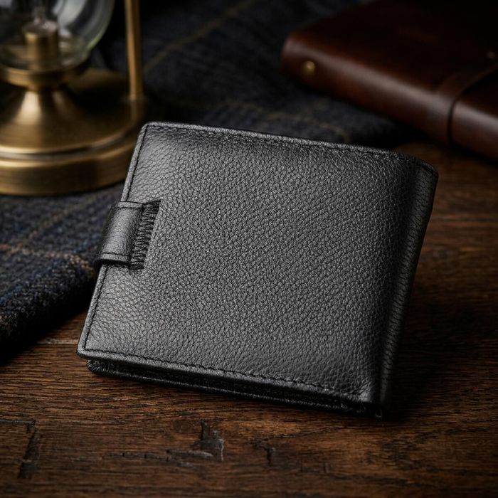 Мужской кошелек ST Leather 18311 (ST103) Черный