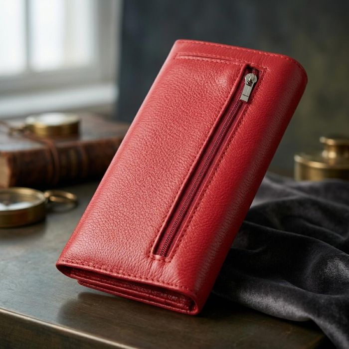Отменный женский кошелек из натуральной кожи ST Leather 22524 Красный