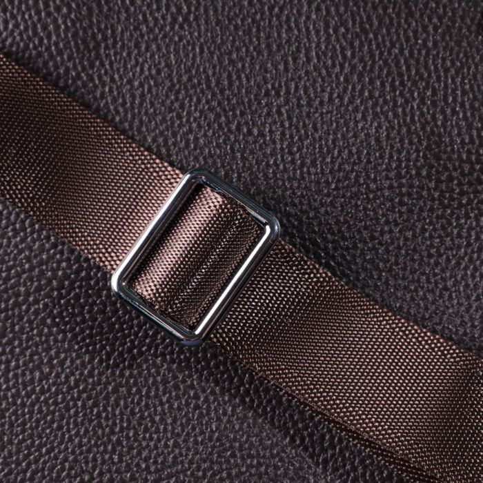 Мужская вертикальная сумка из натуральной кожи Vintage 22863 Коричневый