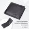 Мужской кошелек-зажим из натуральной кожи ST Leather 22460 Черный