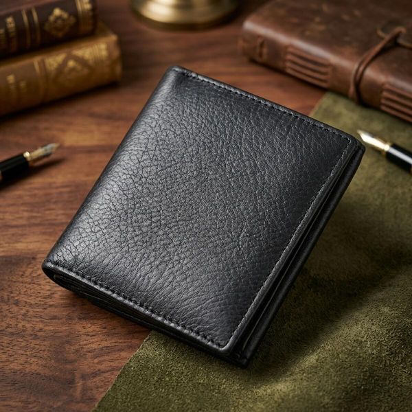 Красивый кошелек для женщин из натуральной кожи ST Leather 22709 Черный