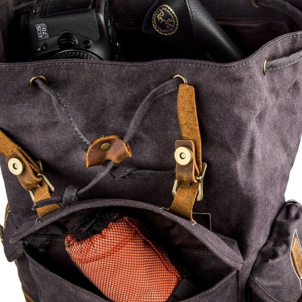 Походный рюкзак canvas Vintage 20110 Серый