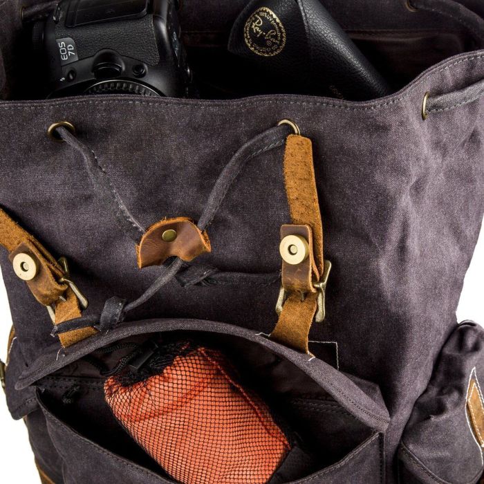 Походный рюкзак canvas Vintage 20110 Серый