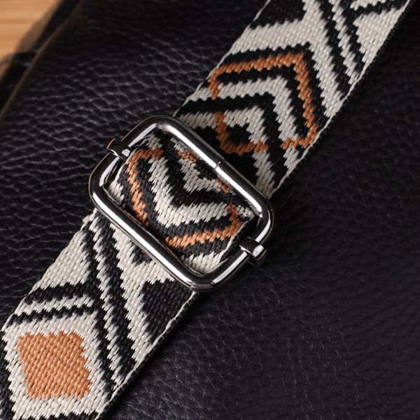 Женская сумка слинг из натуральной кожи Vintage 22935 Черный