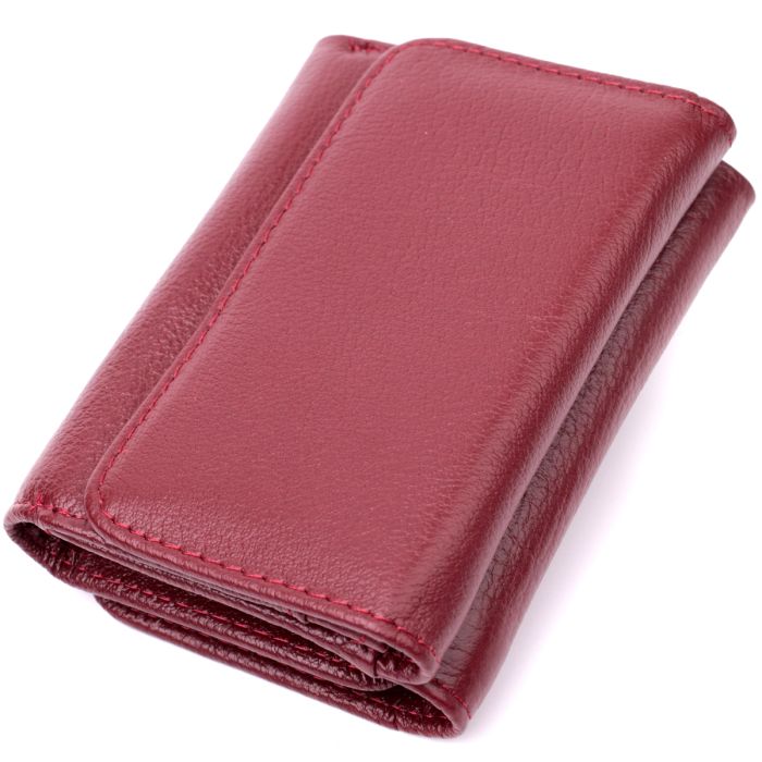 Женский кошелек горизонтального типа из натуральной кожи ST Leather 19479 Бордовый
