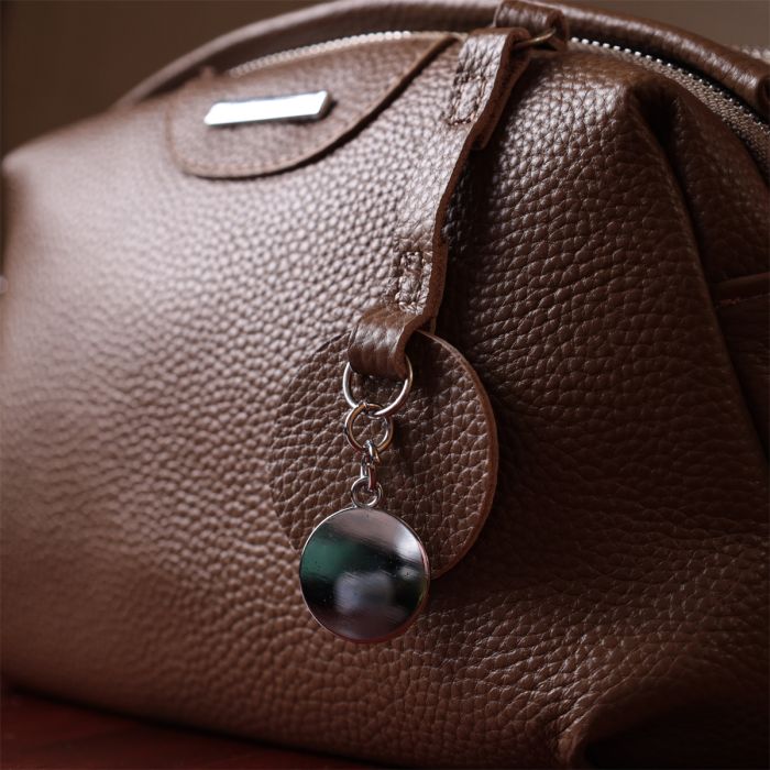 Модная сумка на каждый день с двумя отделениями из натуральной кожи Vintage 22596 Коричневый