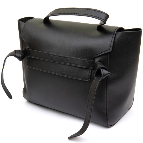 Сумка с клапаном из кожзаменителя Vintage sale_14949 Черная
