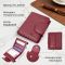 Женский кошелек вертикального типа из натуральной кожи ST Leather 22452 Бордовый