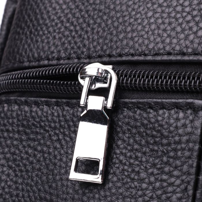 Удобная вертикальная сумка для мужчин из натуральной кожи Vintage sale_15115 Черный