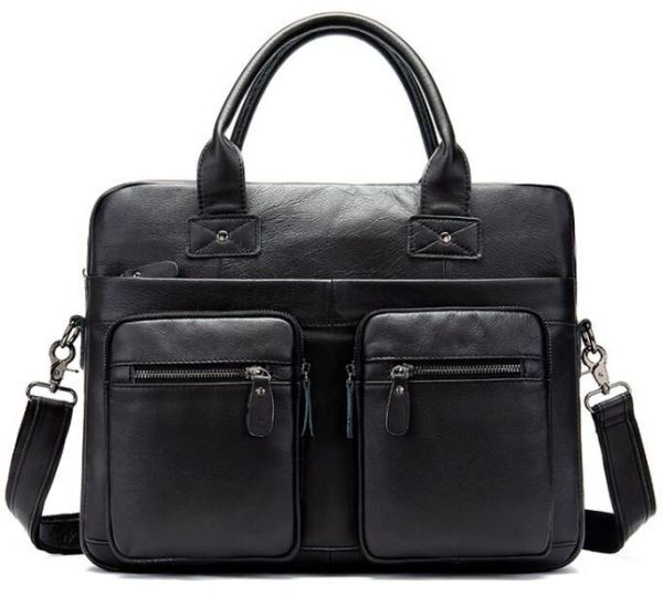 Сумка мужская под ноутбук Vintage 14771 Черная