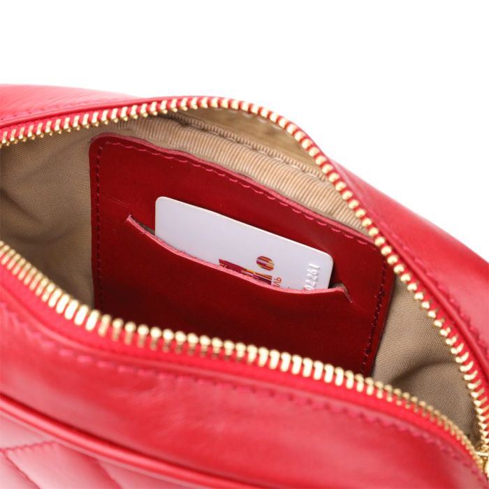 Сумка в ромбы из натуральной кожи Tony Perotti 20838_1 (CA006-01DR dk red) Красный
