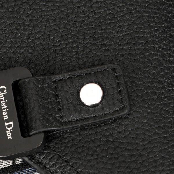 Сумка Dior Saddle Messenger чоловіча Black/Blue