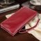 Гаманець-клатч зі шкіри з кишенею для мобільного ST Leather 19311 Бордовий