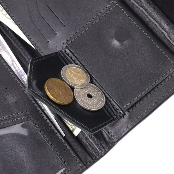 Практичное мужское портмоне Grande Pelle 11424 Коричневый