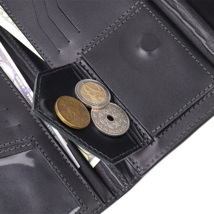 Практичное мужское портмоне Grande Pelle 11424 Коричневый