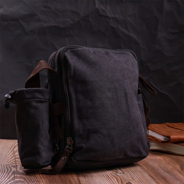 Текстильная сумка с чехлом для воды Vintage 22208 Черный