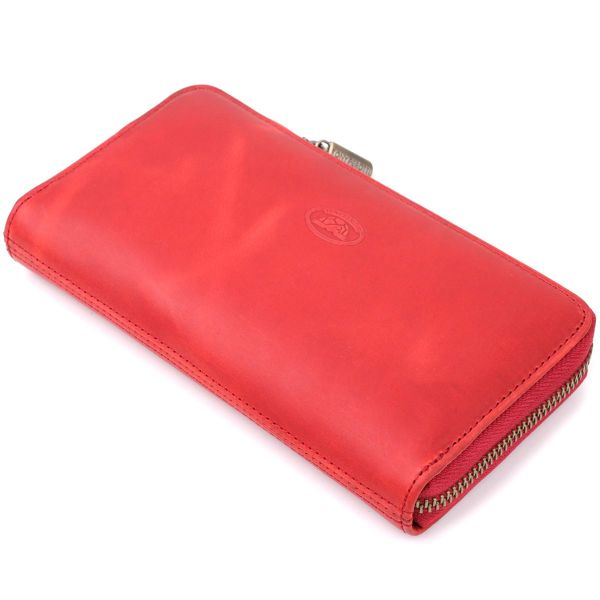 Женский кошелек из матовой натуральной кожи Tony Perotti 20834_1 (2250 rosso) Красный