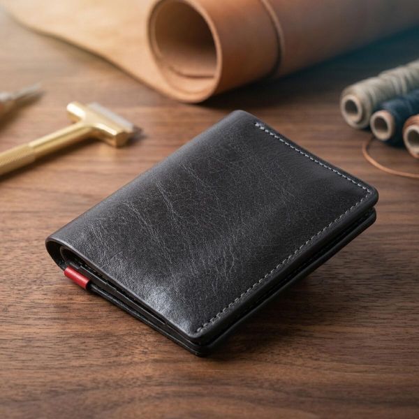  Стильное портмоне-кредитница комби в гладкой коже GRANDE PELLE 11327 Черное