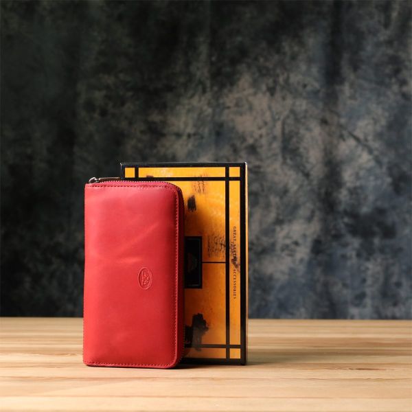 Женский кошелек из матовой натуральной кожи Tony Perotti 20834_1 (2250 rosso) Красный