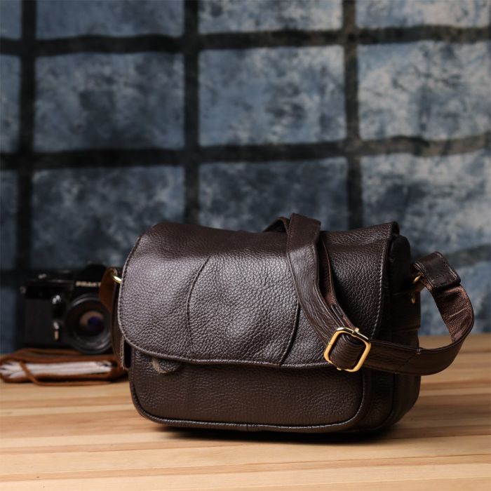 Сумка из натуральной кожи для женщин Vintage 22973 Коричневый
