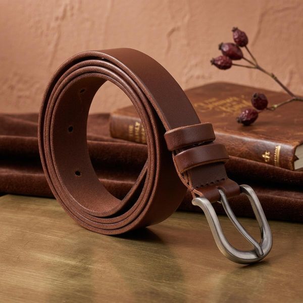 Ремень женский из натуральной кожи Vintage 20784 Коричневый