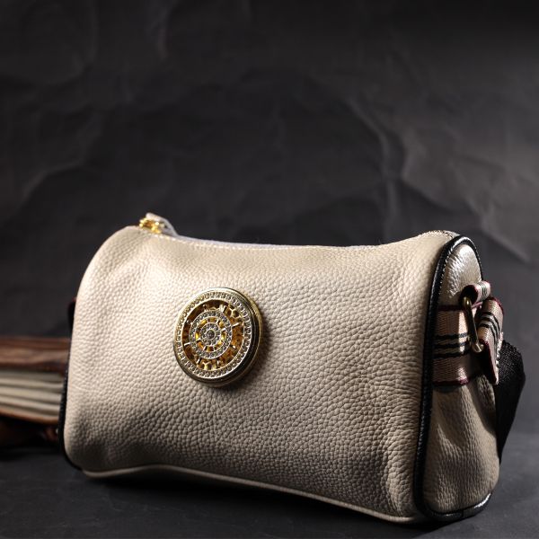 Изумительная сумка для стильных женщин из натуральной кожи Vintage 22264 Белый