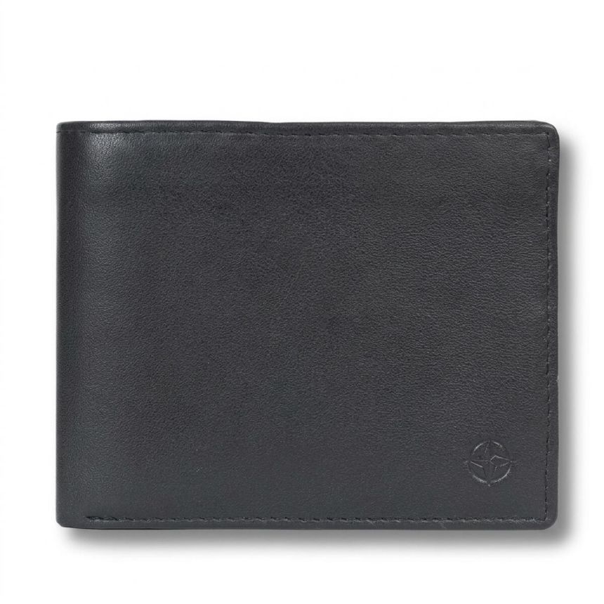 Чоловіче портмоне Tony Perotti натуральна шкіра Cortina 5053 nero (90125) Чорне