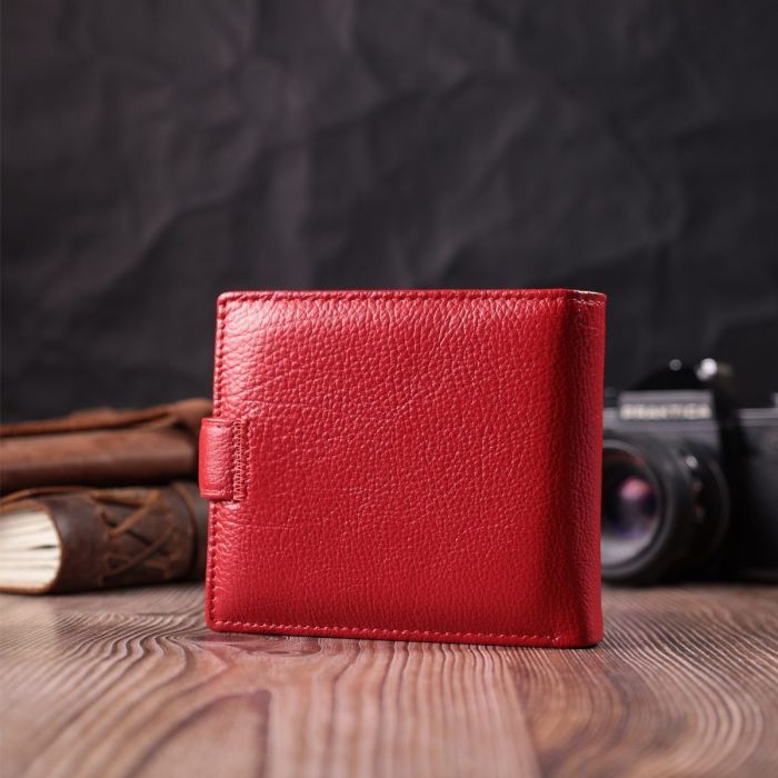 Женский трендовый бумажник из натуральной кожи ST Leather 22555 Красный