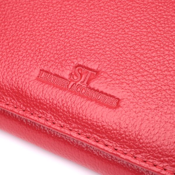 Отменный женский кошелек из натуральной кожи ST Leather 22524 Красный