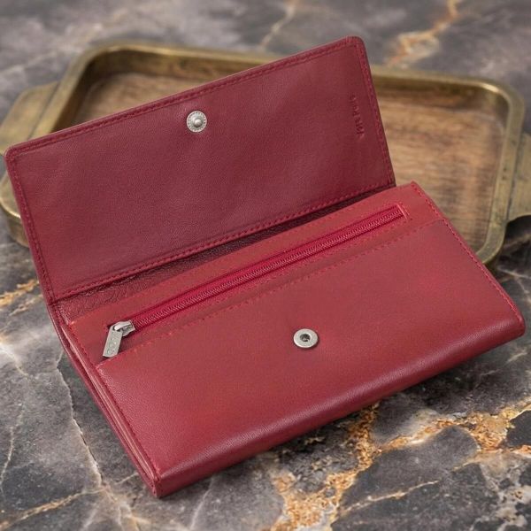 Женский кошелек Tony Perotti натуральная кожа Cortina 5048 rosso (90317) Красный