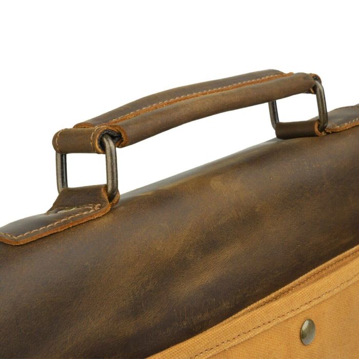 Деловой портфель в сочетании с кожей Vintage 20120 Рыжий
